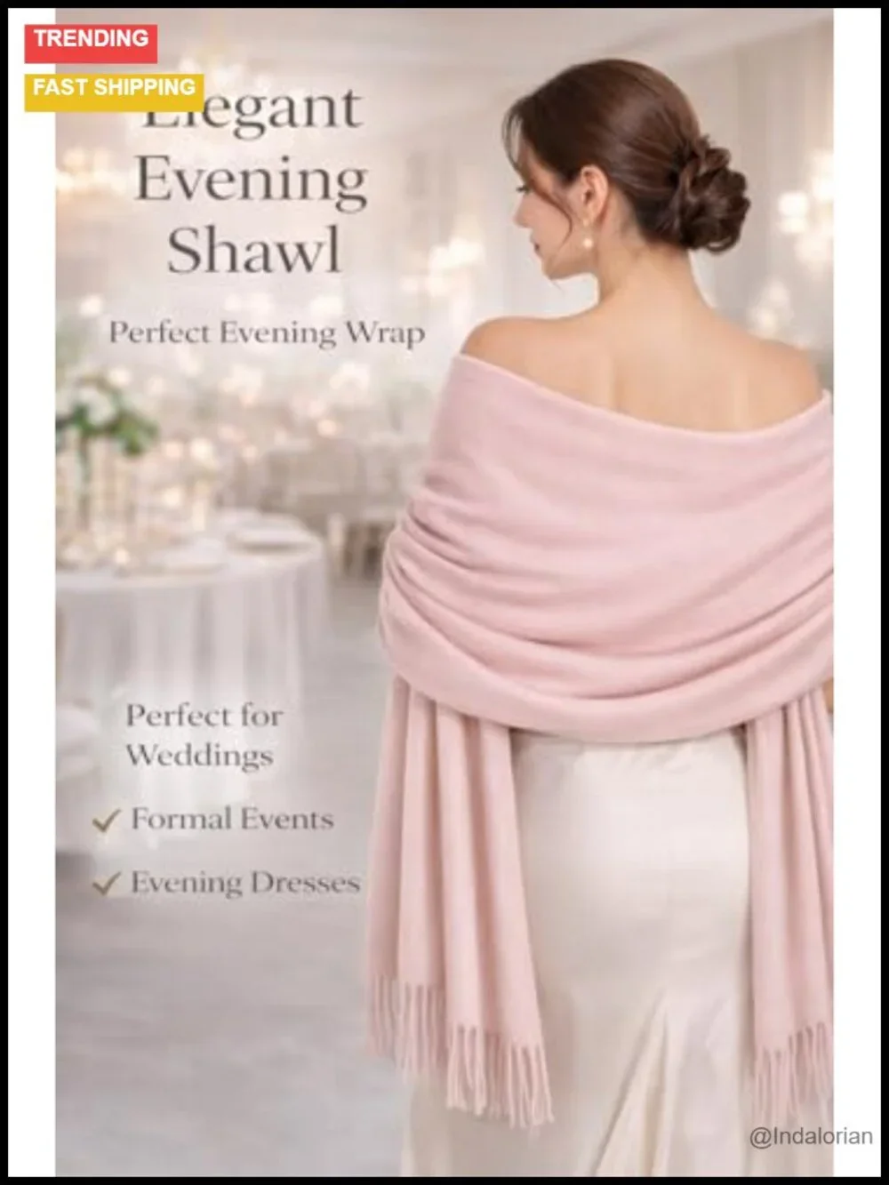 Ultra Soft Pashmina Shawl Wrap for Evening Dress Bridesmaid Wedding Winter